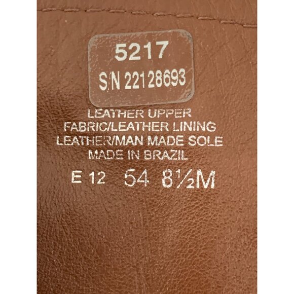 Tory Burch Leather Riding Boots Size 8.5M Brown Equestrian Brazil Zip GUC 7930 - Picture 2 of 13